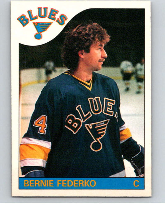 1985-86 O-Pee-Chee #104 Bernie Federko  St. Louis Blues  V56570 Image 1
