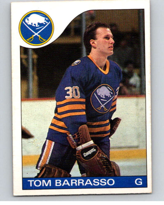 1985-86 O-Pee-Chee #105 Tom Barrasso  Buffalo Sabres  V56571 Image 1