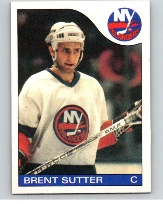 1985-86 O-Pee-Chee #107 Brent Sutter  New York Islanders  V56577 Image 1
