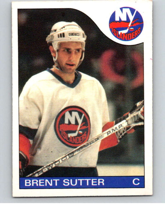 1985-86 O-Pee-Chee #107 Brent Sutter  New York Islanders  V56578 Image 1