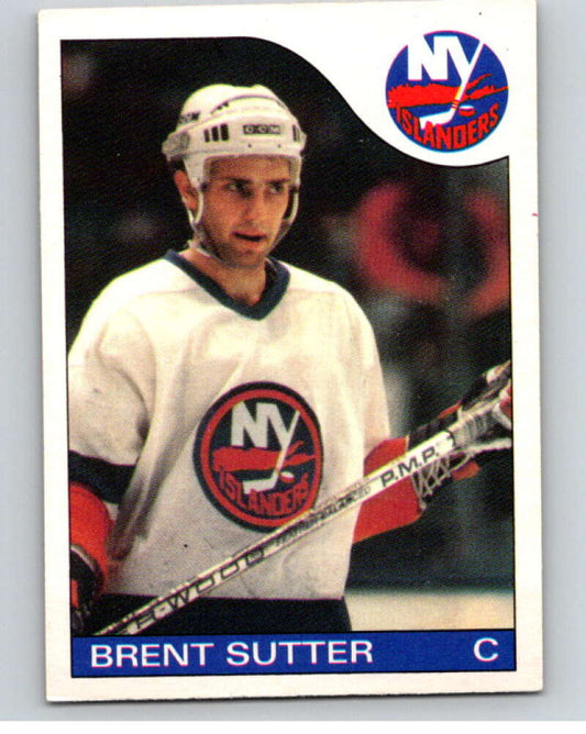 1985-86 O-Pee-Chee #107 Brent Sutter  New York Islanders  V56579 Image 1