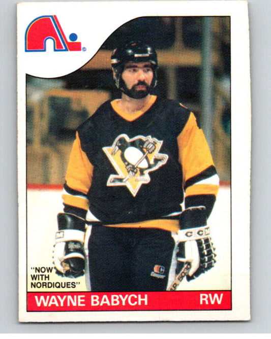 1985-86 O-Pee-Chee #108 Wayne Babych  Quebec Nordiques  V56581 Image 1