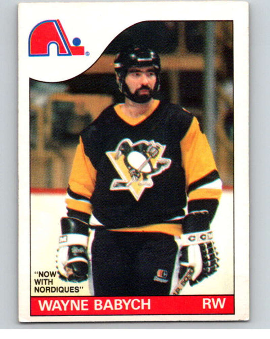 1985-86 O-Pee-Chee #108 Wayne Babych  Quebec Nordiques  V56582 Image 1