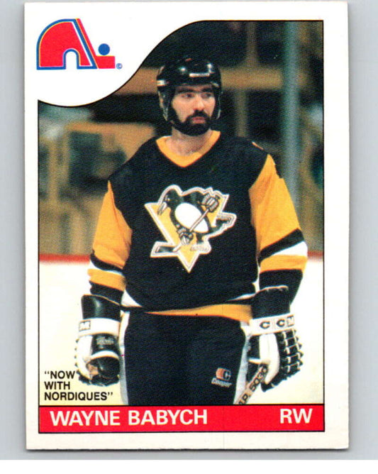 1985-86 O-Pee-Chee #108 Wayne Babych  Quebec Nordiques  V56583 Image 1