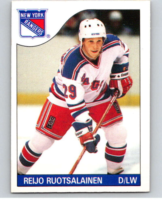 1985-86 O-Pee-Chee #112 Reijo Ruotsalainen  New York Rangers  V56589 Image 1