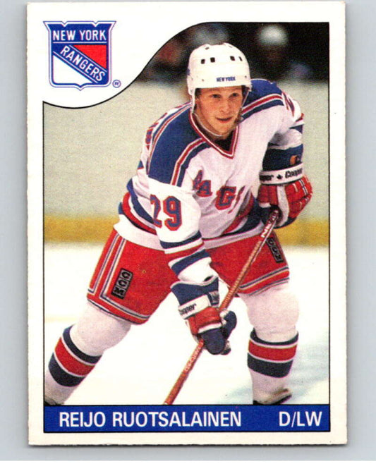 1985-86 O-Pee-Chee #112 Reijo Ruotsalainen  New York Rangers  V56593 Image 1