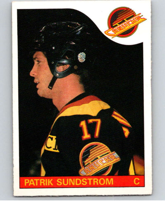 1985-86 O-Pee-Chee #115 Patrik Sundstrom  Vancouver Canucks  V56599 Image 1