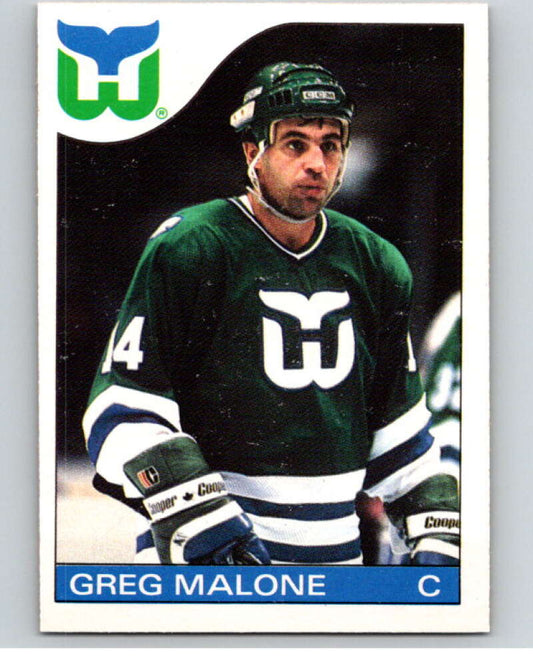 1985-86 O-Pee-Chee #118 Greg Malone  Hartford Whalers  V56608 Image 1