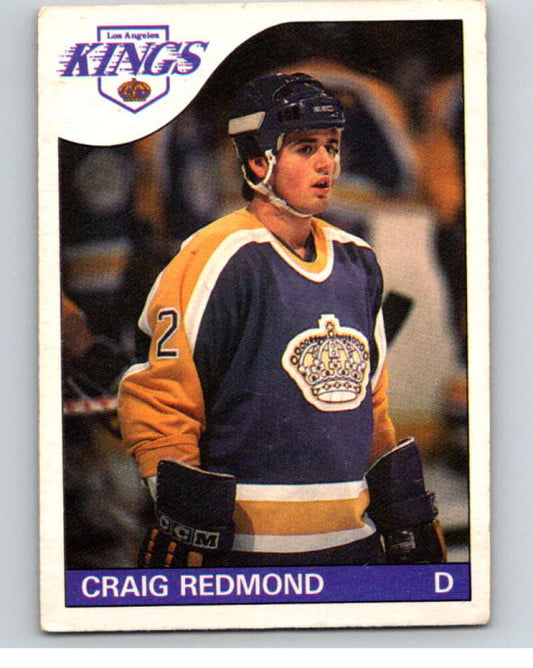 1985-86 O-Pee-Chee #121 Craig Redmond  RC Rookie Los Angeles Kings  V56614 Image 1