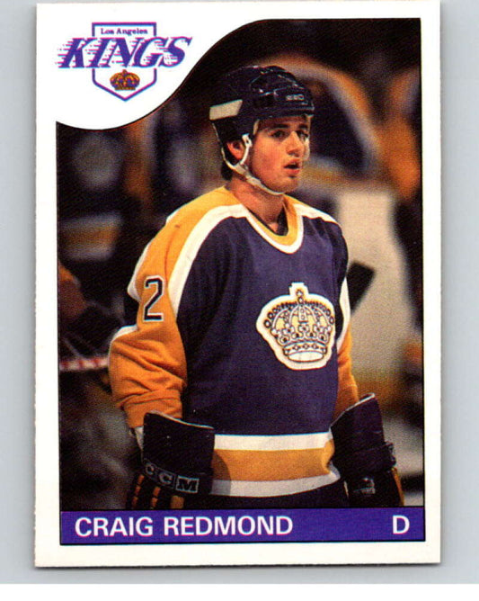 1985-86 O-Pee-Chee #121 Craig Redmond  RC Rookie Los Angeles Kings  V56616 Image 1
