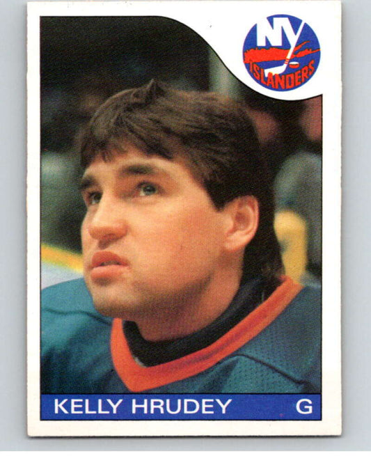 1985-86 O-Pee-Chee #122 Kelly Hrudey  RC Rookie New York Islanders  V56617 Image 1