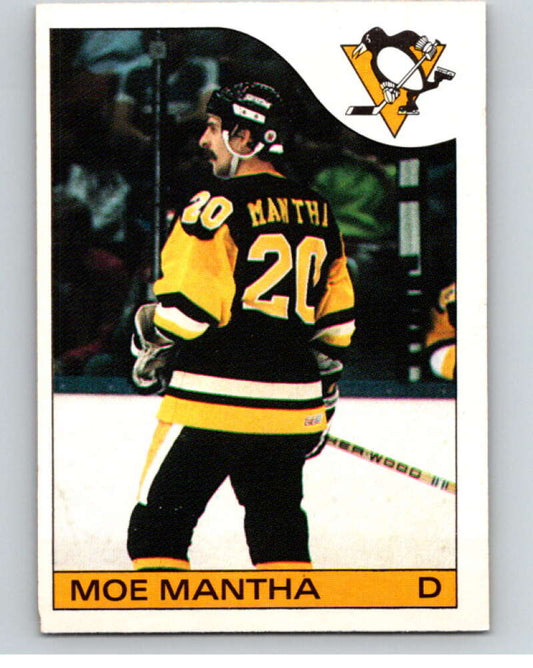 1985-86 O-Pee-Chee #125 Moe Mantha  Pittsburgh Penguins  V56625 Image 1