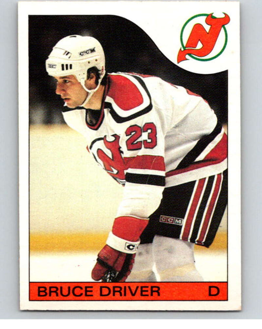 1985-86 O-Pee-Chee #127 Bruce Driver RC Rookie Devils  V56629 Image 1