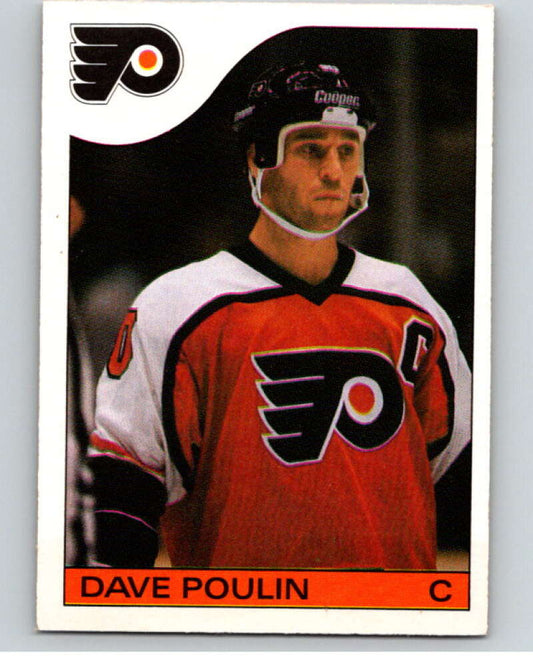 1985-86 O-Pee-Chee #128 Dave Poulin  Philadelphia Flyers  V56630 Image 1