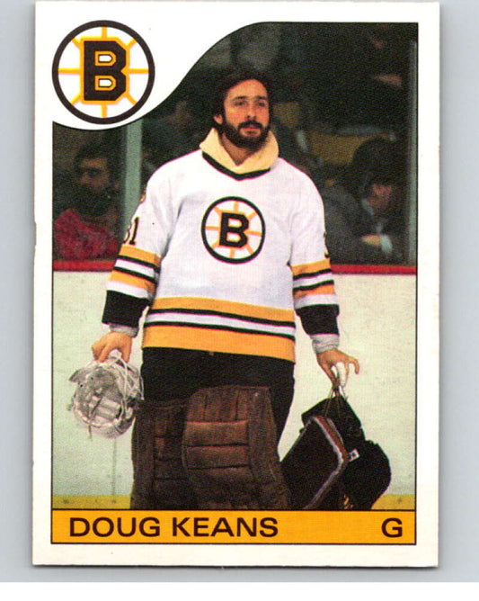 1985-86 O-Pee-Chee #133 Doug Keans  Boston Bruins  V56639 Image 1
