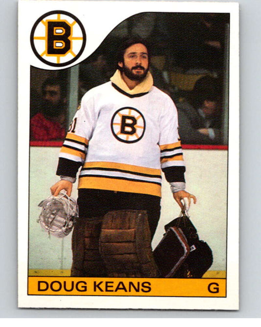 1985-86 O-Pee-Chee #133 Doug Keans  Boston Bruins  V56641 Image 1