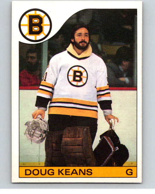 1985-86 O-Pee-Chee #133 Doug Keans  Boston Bruins  V56642 Image 1