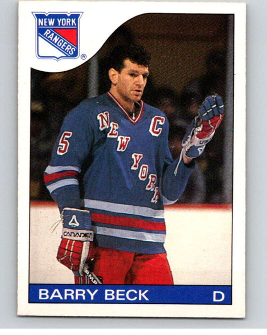 1985-86 O-Pee-Chee #138 Barry Beck  New York Rangers  V56653 Image 1