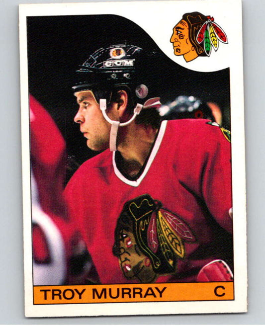 1985-86 O-Pee-Chee #146 Troy Murray  Chicago Blackhawks  V56676 Image 1