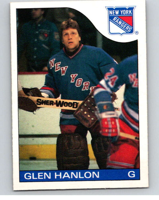 1985-86 O-Pee-Chee #149 Glen Hanlon  New York Rangers  V56681 Image 1