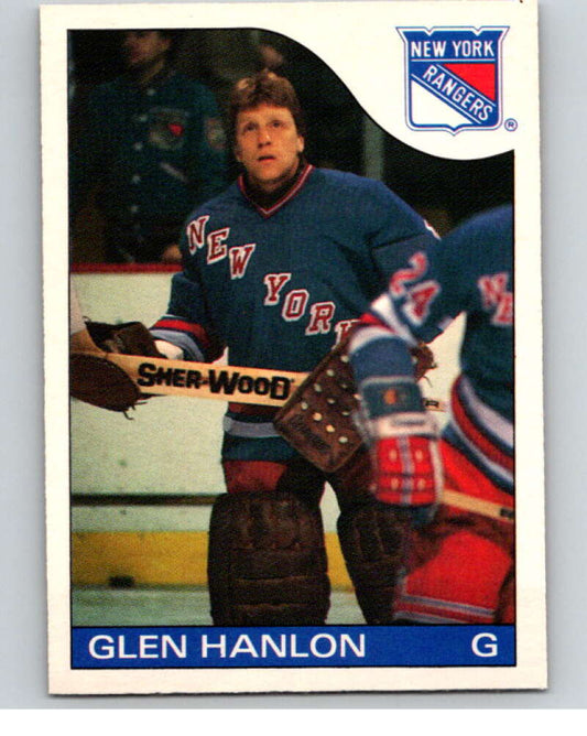 1985-86 O-Pee-Chee #149 Glen Hanlon  New York Rangers  V56682 Image 1