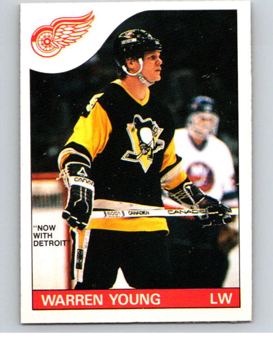 1985-86 O-Pee-Chee #152 Warren Young RC Rookie Red Wings  V56689 Image 1