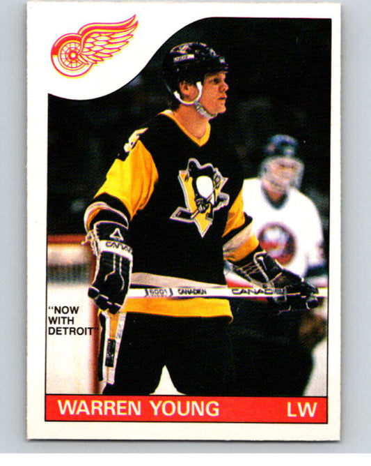 1985-86 O-Pee-Chee #152 Warren Young RC Rookie Red Wings  V56690 Image 1