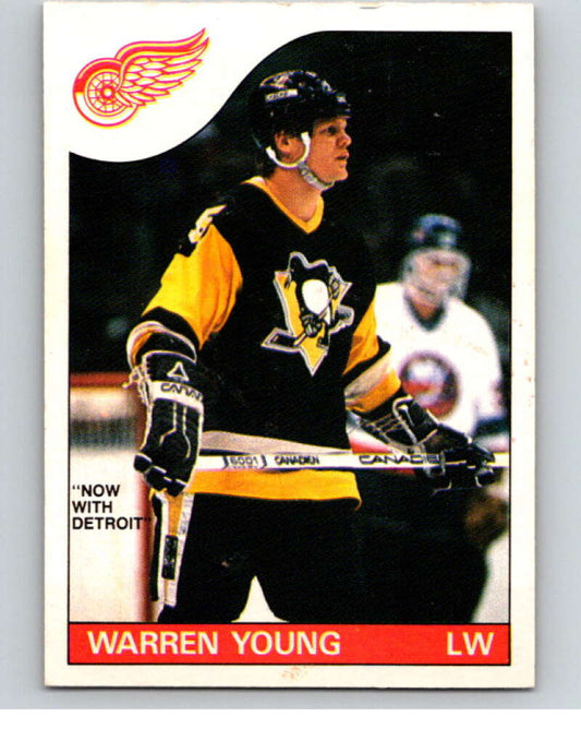 1985-86 O-Pee-Chee #152 Warren Young RC Rookie Red Wings  V56691 Image 1