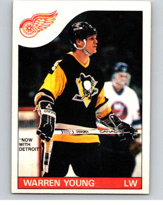 1985-86 O-Pee-Chee #152 Warren Young RC Rookie Red Wings  V56692 Image 1