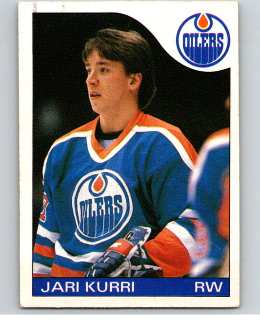 1985-86 O-Pee-Chee #155 Jari Kurri  Edmonton Oilers  V56700 Image 1