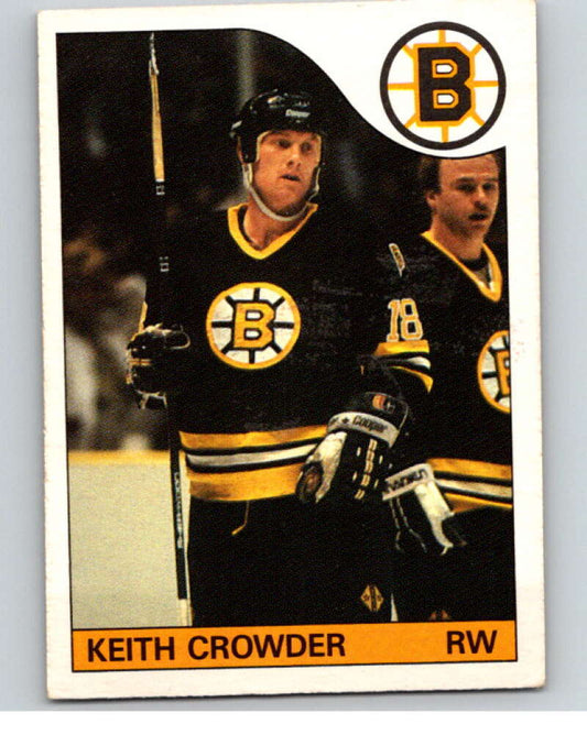 1985-86 O-Pee-Chee #159 Keith Crowder  Boston Bruins  V56707 Image 1