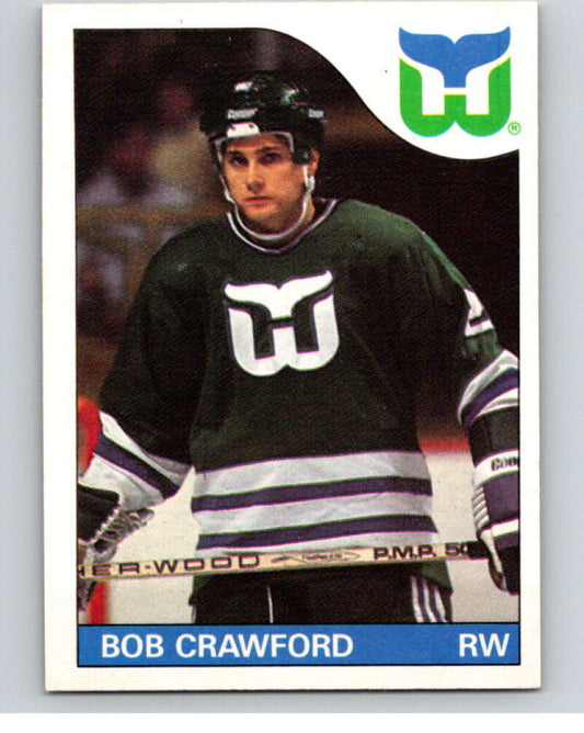 1985-86 O-Pee-Chee #162 Bob Crawford  Hartford Whalers  V56716 Image 1