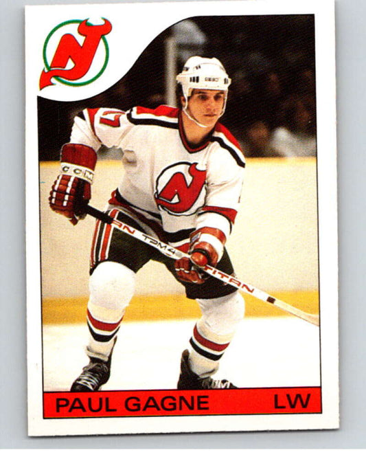 1985-86 O-Pee-Chee #163 Paul Gagne  New Jersey Devils  V56717 Image 1