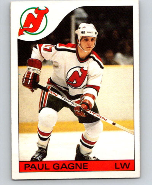 1985-86 O-Pee-Chee #163 Paul Gagne  New Jersey Devils  V56718 Image 1