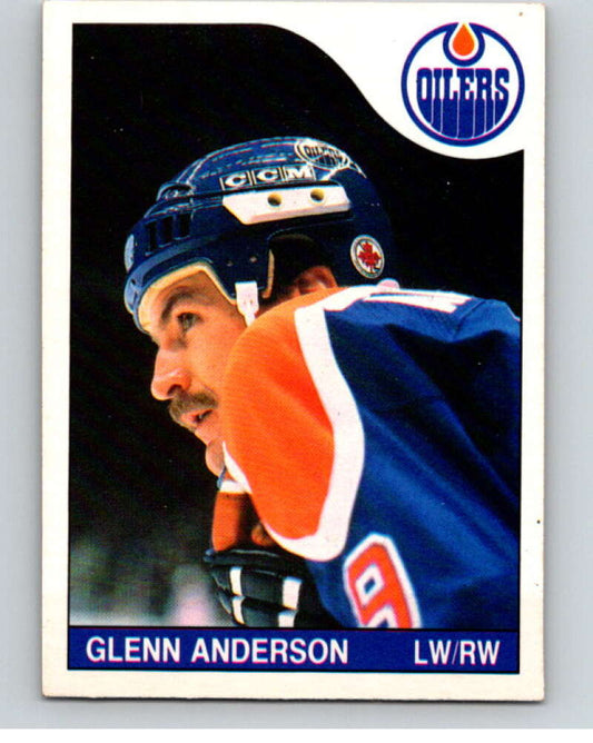 1985-86 O-Pee-Chee #168 Glenn Anderson  Edmonton Oilers  V56732 Image 1