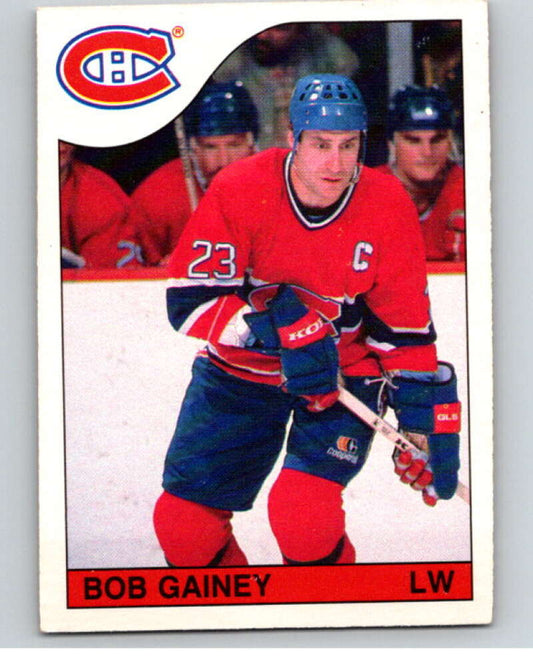 1985-86 O-Pee-Chee #169 Bob Gainey  Montreal Canadiens  V56737 Image 1