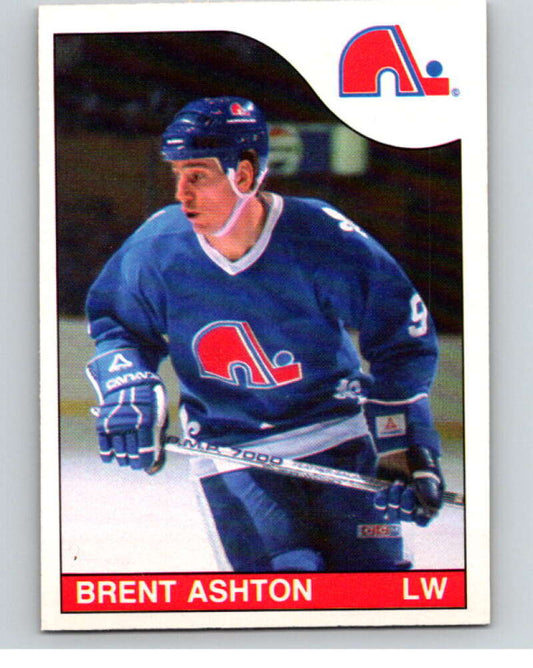 1985-86 O-Pee-Chee #170 Brent Ashton  Quebec Nordiques  V56738 Image 1