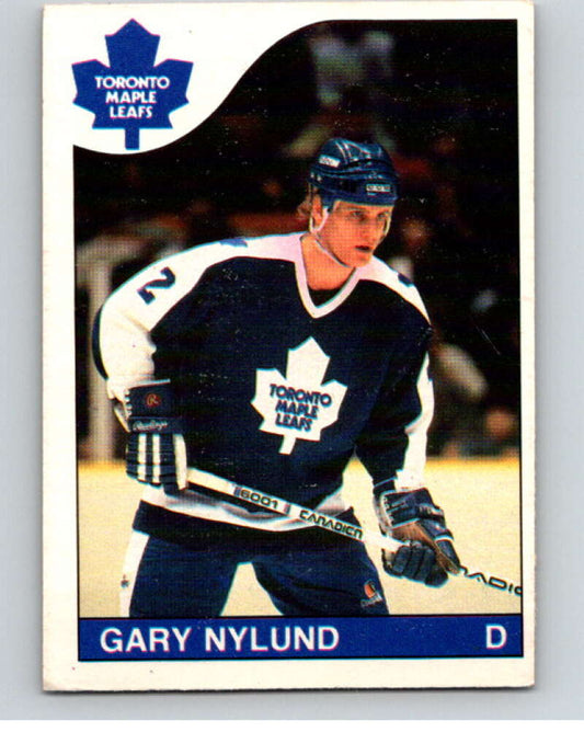 1985-86 O-Pee-Chee #172 Gary Nylund  Toronto Maple Leafs  V56744 Image 1