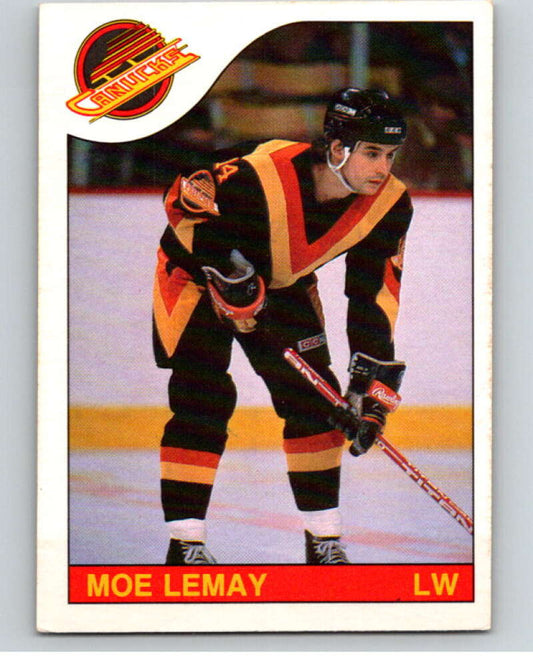 1985-86 O-Pee-Chee #173 Moe Lemay  Vancouver Canucks  V56745 Image 1