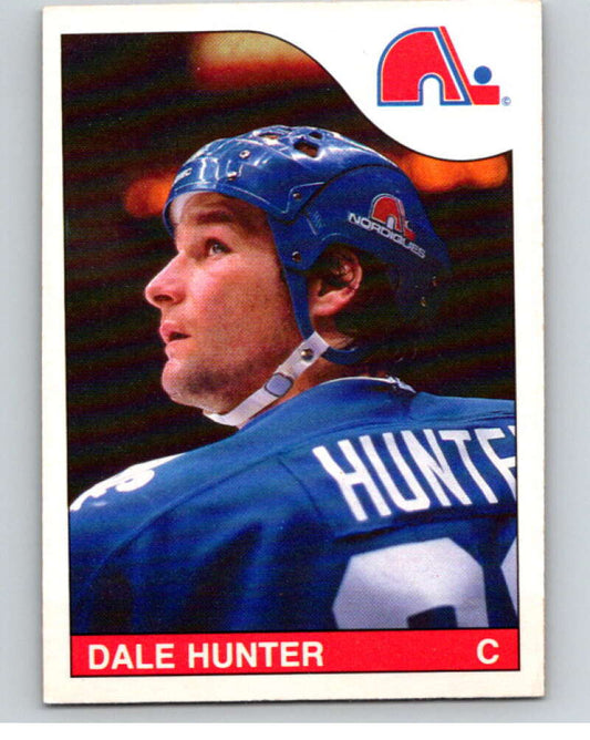 1985-86 O-Pee-Chee #179 Dale Hunter  Quebec Nordiques  V56756 Image 1
