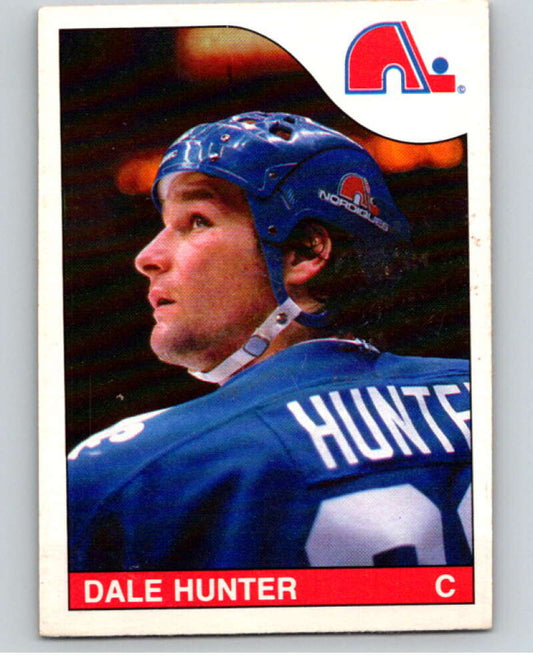 1985-86 O-Pee-Chee #179 Dale Hunter  Quebec Nordiques  V56757 Image 1