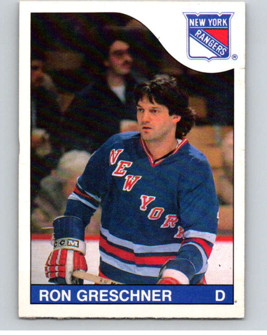 1985-86 O-Pee-Chee #182 Ron Greschner  New York Rangers  V56764 Image 1
