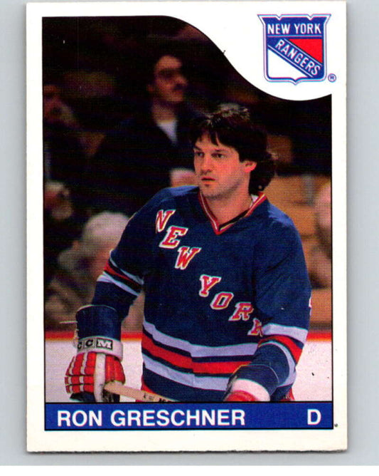 1985-86 O-Pee-Chee #182 Ron Greschner  New York Rangers  V56765 Image 1