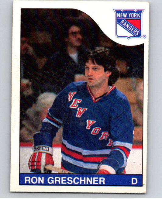 1985-86 O-Pee-Chee #182 Ron Greschner  New York Rangers  V56766 Image 1