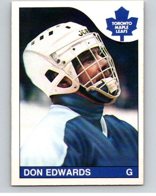 1985-86 O-Pee-Chee #183 Don Edwards  Toronto Maple Leafs  V56767 Image 1