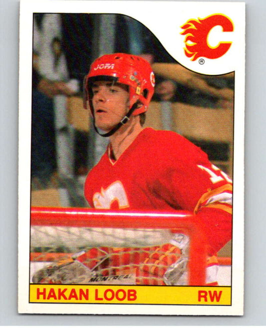 1985-86 O-Pee-Chee #184 Hakan Loob  Calgary Flames  V56768 Image 1