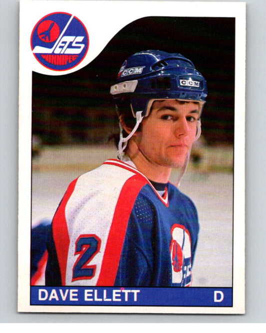1985-86 O-Pee-Chee #185 Dave Ellett  RC Rookie Winnipeg Jets  V56769 Image 1