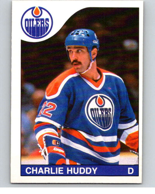 1985-86 O-Pee-Chee #187 Charlie Huddy  Edmonton Oilers  V56772 Image 1