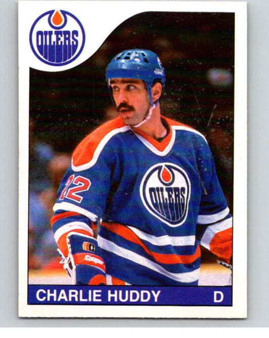 1985-86 O-Pee-Chee #187 Charlie Huddy  Edmonton Oilers  V56773 Image 1