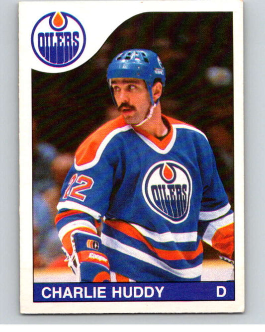 1985-86 O-Pee-Chee #187 Charlie Huddy  Edmonton Oilers  V56776 Image 1